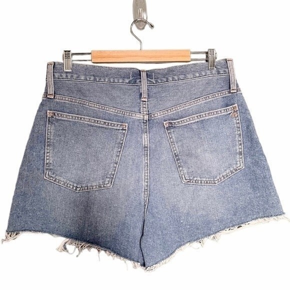NWT Madewell Mom Short Cutoff Jean Shorts Bledsoe Mid Wash Denim Women’s Size 33 - Picture 6 of 10